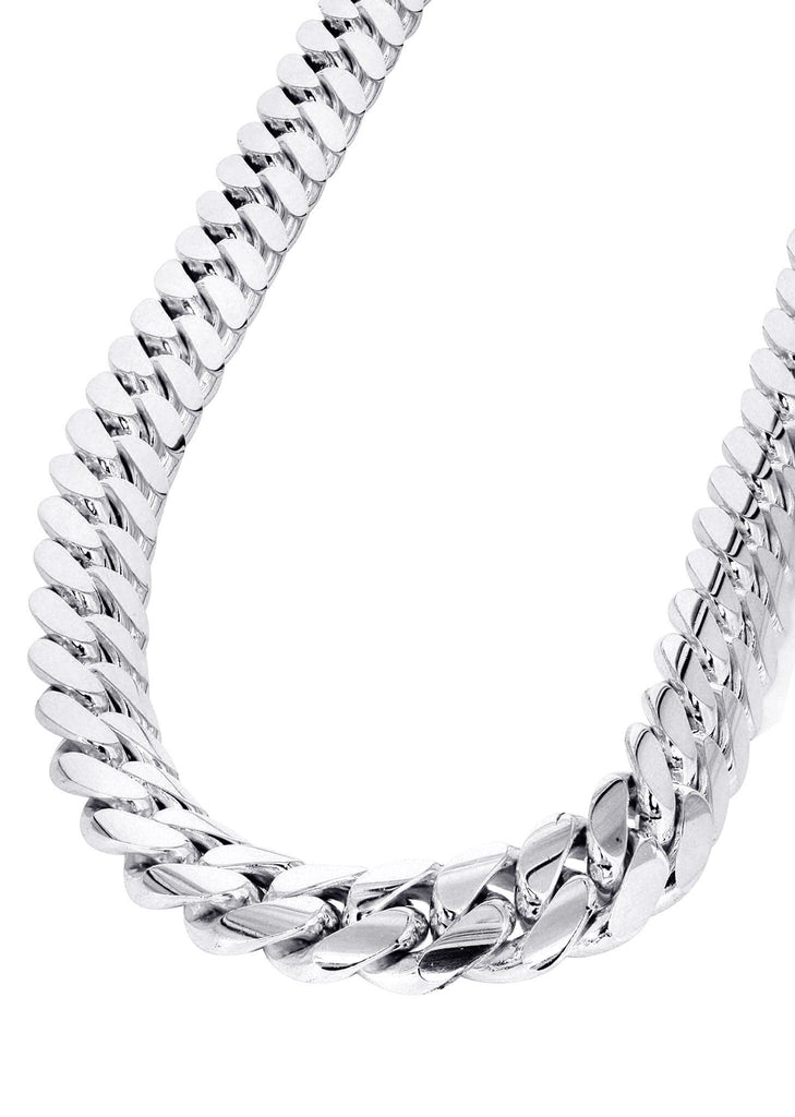 Jewelry | Chunky Thick Link Chain Necklace White Gold Plated Stainless  Steel | Poshmark